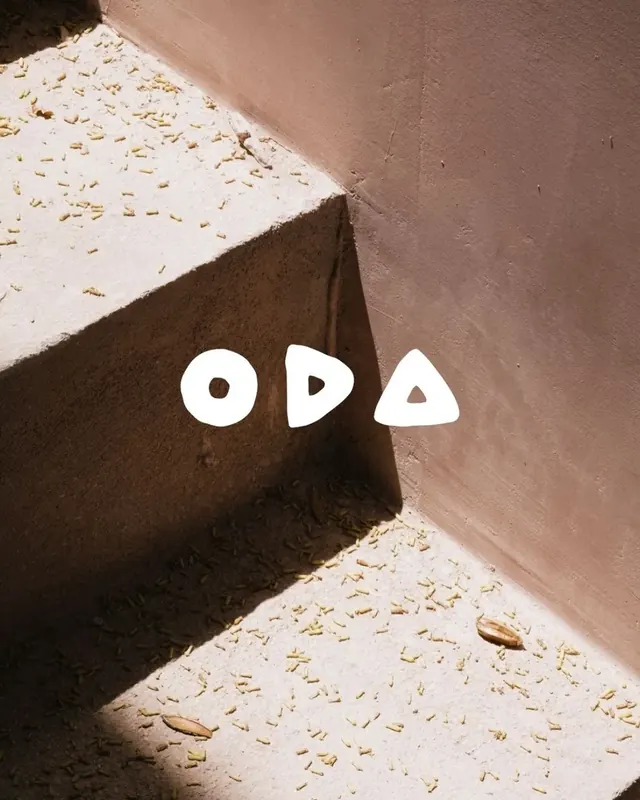 Oda logo, geometric, minimal, light
