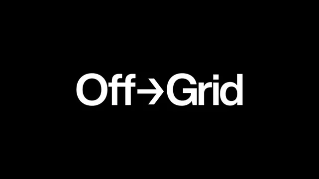 OffGrid logo, minimal, light