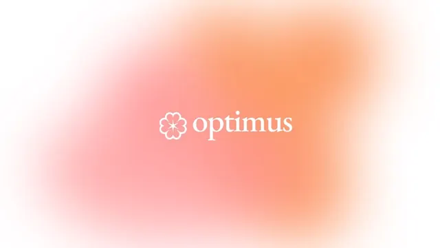 Optimus logo, minimal, geometric, light