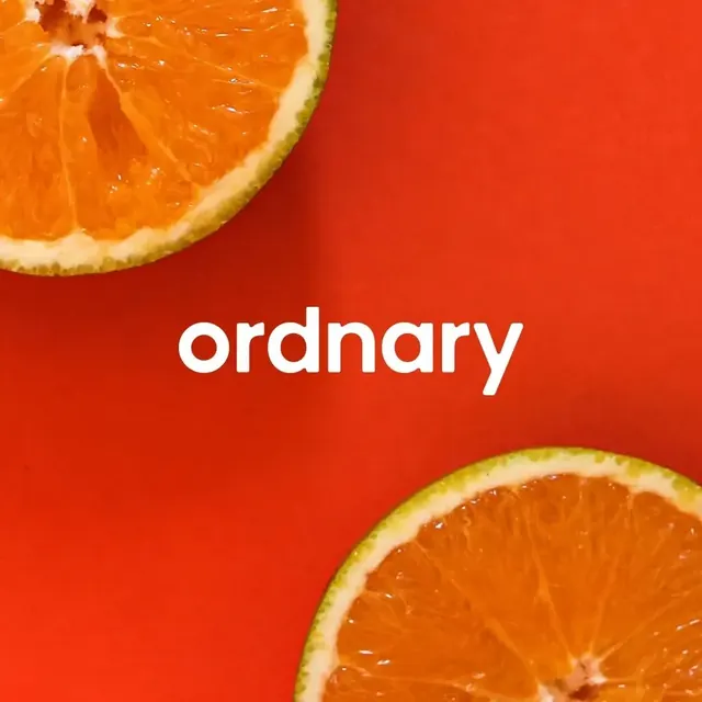 Ordnary logo, minimal, light