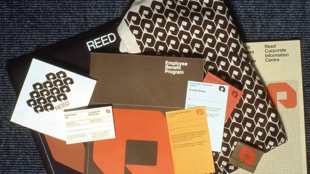 Reed corporate identity system, geometric, retro, warm