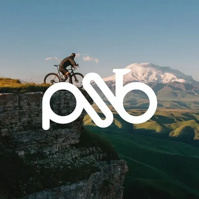 P&B logo, line-art, minimal, light