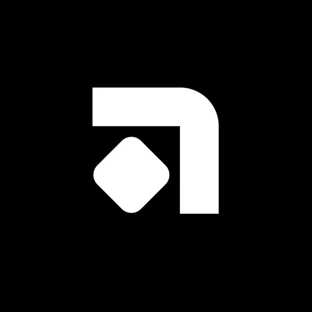 Aurora symbol by Kurppa Hosk, minimal, geometric, monochrome