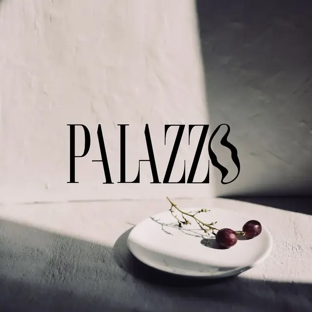 Palazzo logo, luxury, minimal, dark