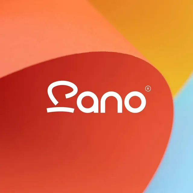 Pano logo, minimal, line-art, light