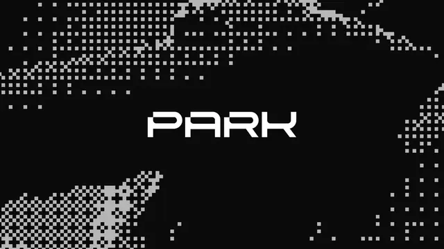 Park logo, geometric, minimal, light