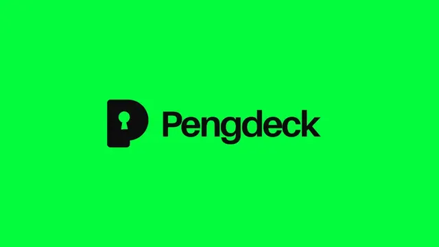 Pengdeck logo, geometric, minimal, dark