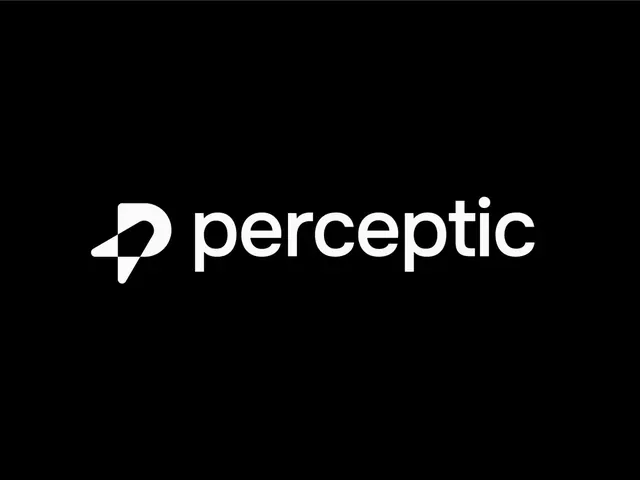 Perceptic logo, geometric, minimal, light