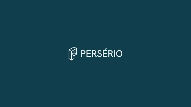 Persério logo, geometric, minimal, light