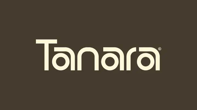 Tanara logo, geometric, minimal, light