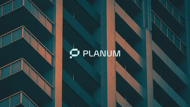 Planum logo, geometric, minimal, light