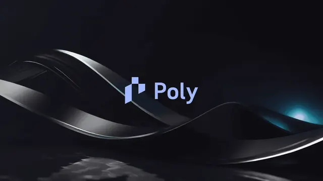 Poly logo, geometric, minimal, cool