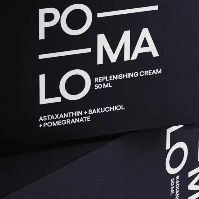 Pomalo carton front panel macro crop, minimal, monochrome, dark