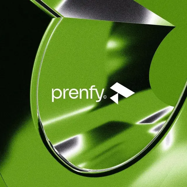 Prenfy.jpg logo, minimal, geometric, light