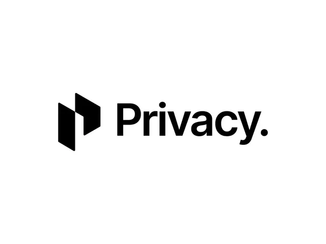 Privacy logo, geometric, minimal, dark