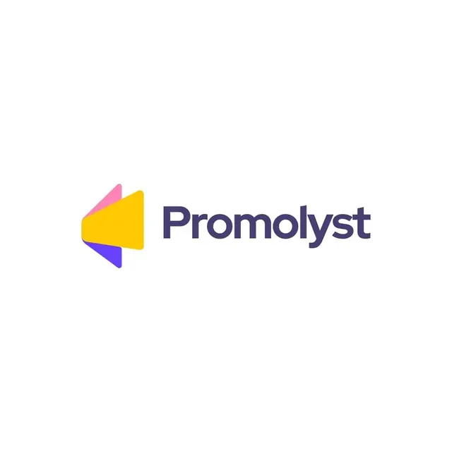 Promolys logo, geometric, minimal, cool
