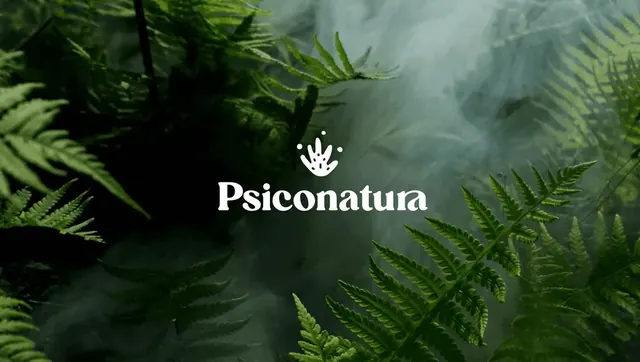 Psiconatura logo, minimal, geometric, light