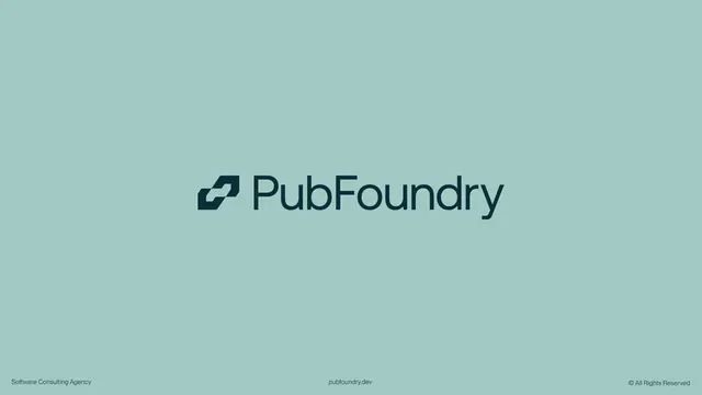 PubFoundry logo, geometric, minimal, cool