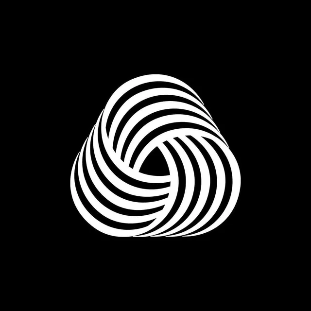 Abstract Geometric Logo, minimal, geometric, monochrome
