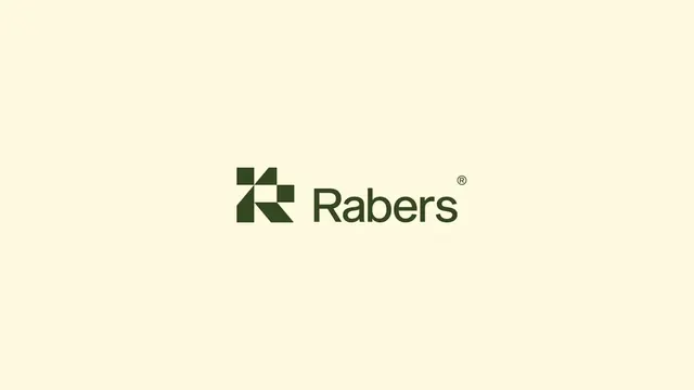 Rabers logo, geometric, minimal, cool