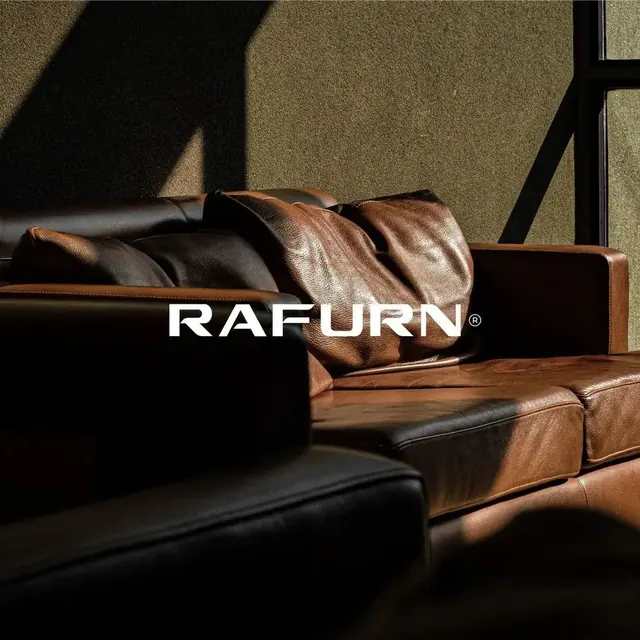 Rafurn logo, minimal, light