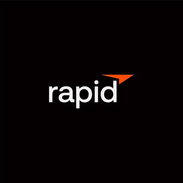 Rapid logo, geometric, minimal, light