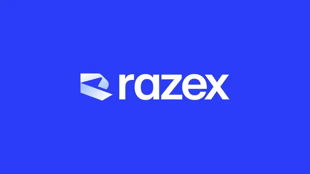 Razex logo, geometric, minimal, light