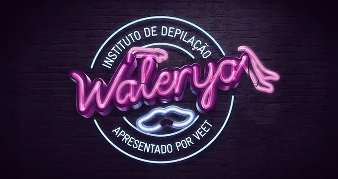 Neon watering can logo, playful, neon, dark