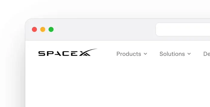 SpaceX AI Identity, minimal, monochrome