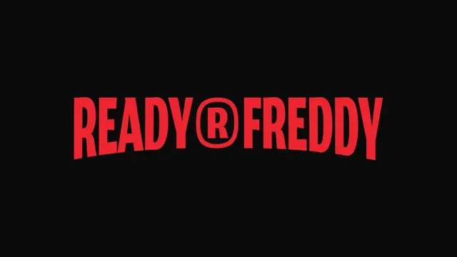 Ready Freaddy logo, minimal, warm