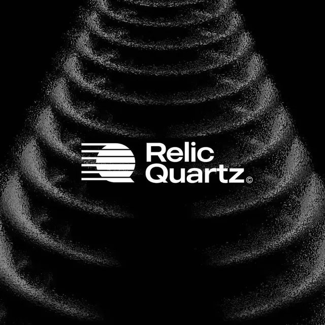 Relic Quartz logo, geometric, minimal, light