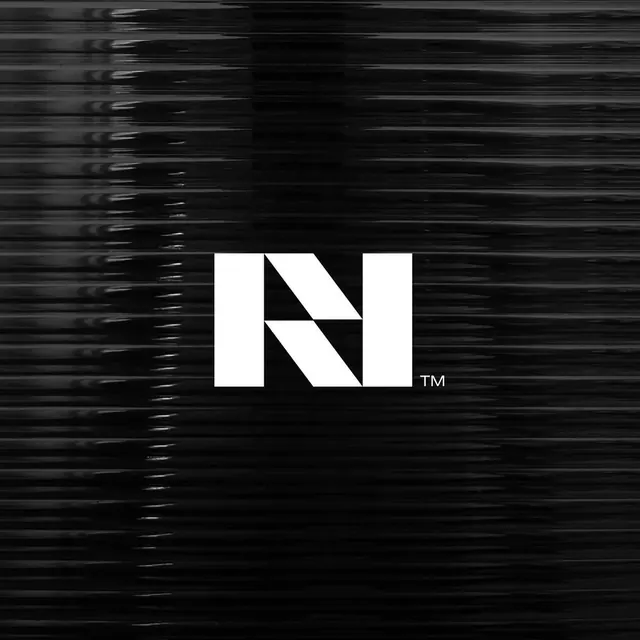 Renemi logo, geometric, minimal, light