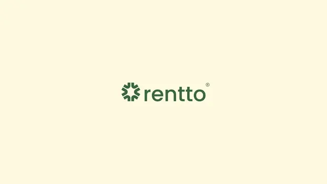 Rentto logo, geometric, minimal, cool