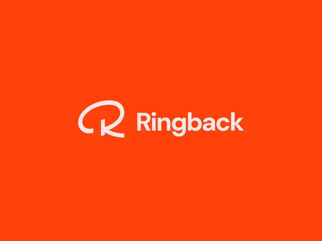 Ringback logo, geometric, minimal, light