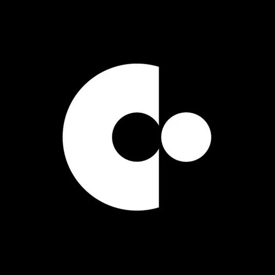 Minimalist geometric logo mark, minimal, geometric, monochrome