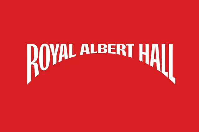 Roll Albert Hall logo, minimal, light