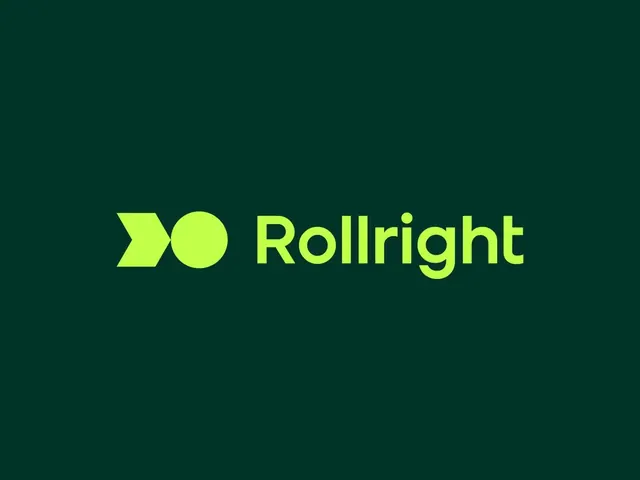Rollright logo, geometric, minimal, cool