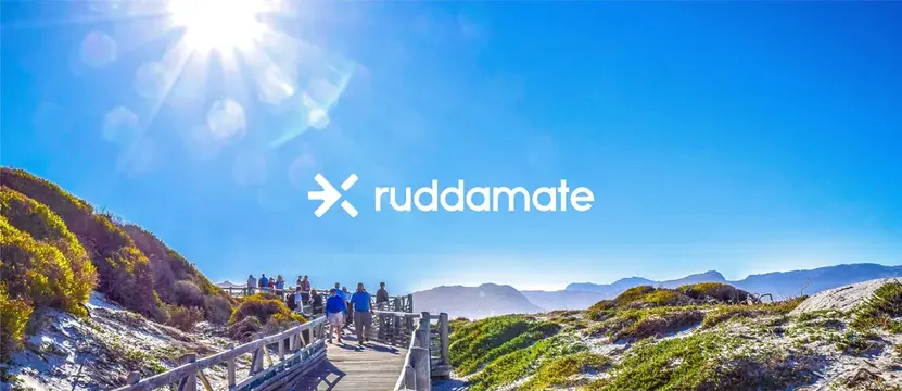 Ruddamate logo, minimal, geometric, light