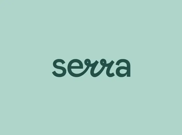 Serra logo, minimal, geometric, cool