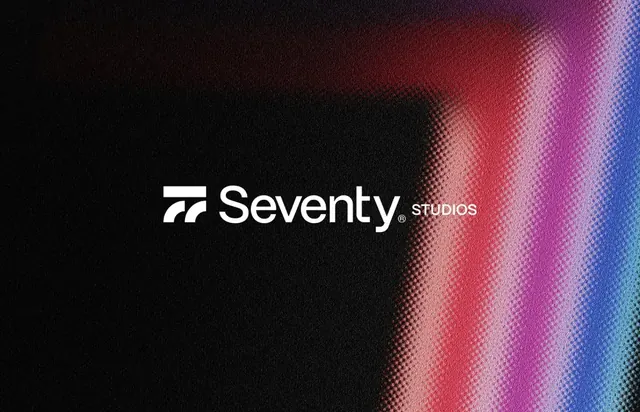 Seventy logo, geometric, minimal, light