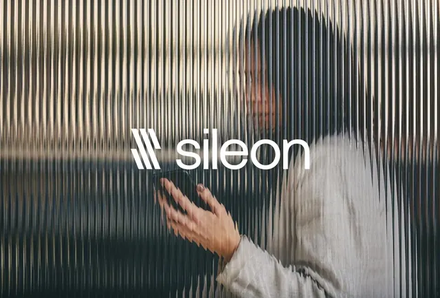 Sileon logo, minimal, geometric, light