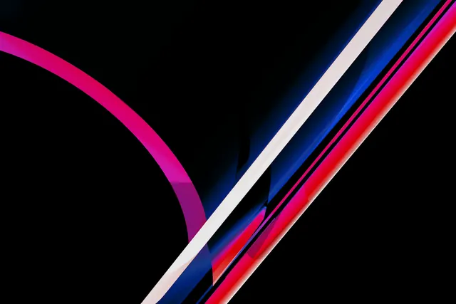 Simply abstract light streak on black, abstract, dark-mode, dark