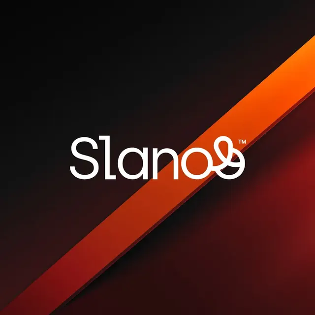 Slanolo logo, minimal, light