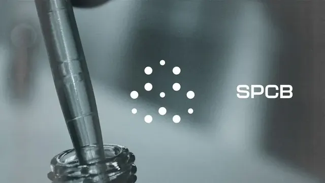 SPCB logo, geometric, minimal, light