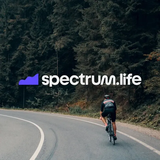 Spectrum.Life logo, geometric, minimal, cool