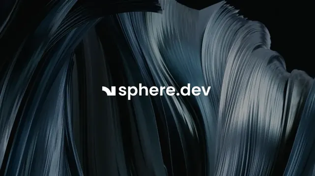 Sphere Dev logo, minimal, geometric, light