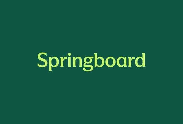 Springboard logo, geometric, minimal, cool