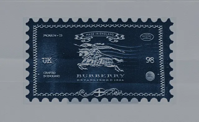 Burberry Stamp Exploration, minimal, dark