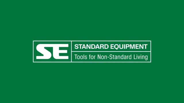 Standard Equipment logo, geometric, minimal, light