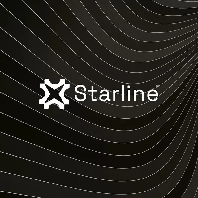 Starline logo, geometric, minimal, light